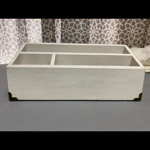 Desktop storage Unit , White wood